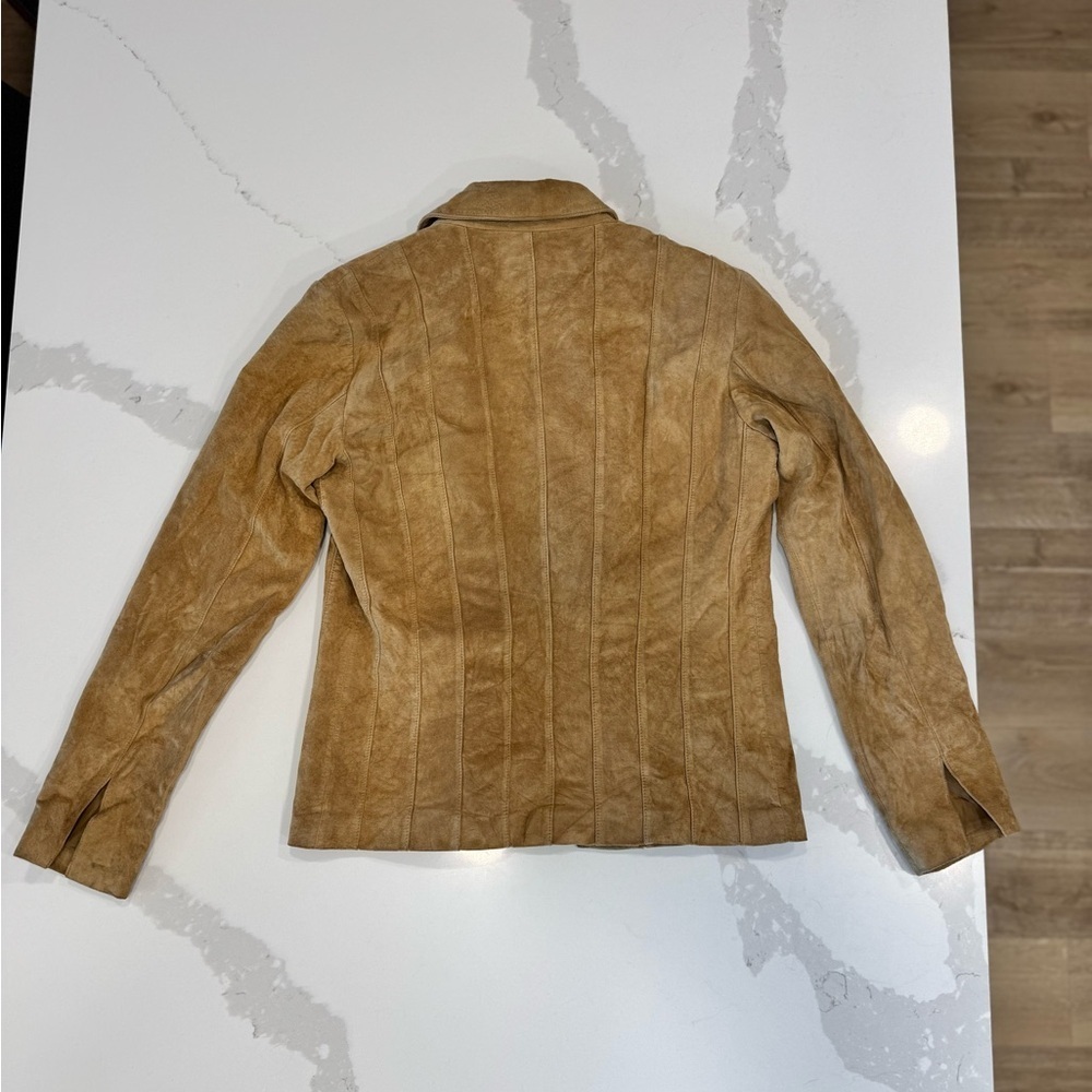 Elegant Brown Margaret Godfrey Leather Women's Jacket - Picture 6 of 6